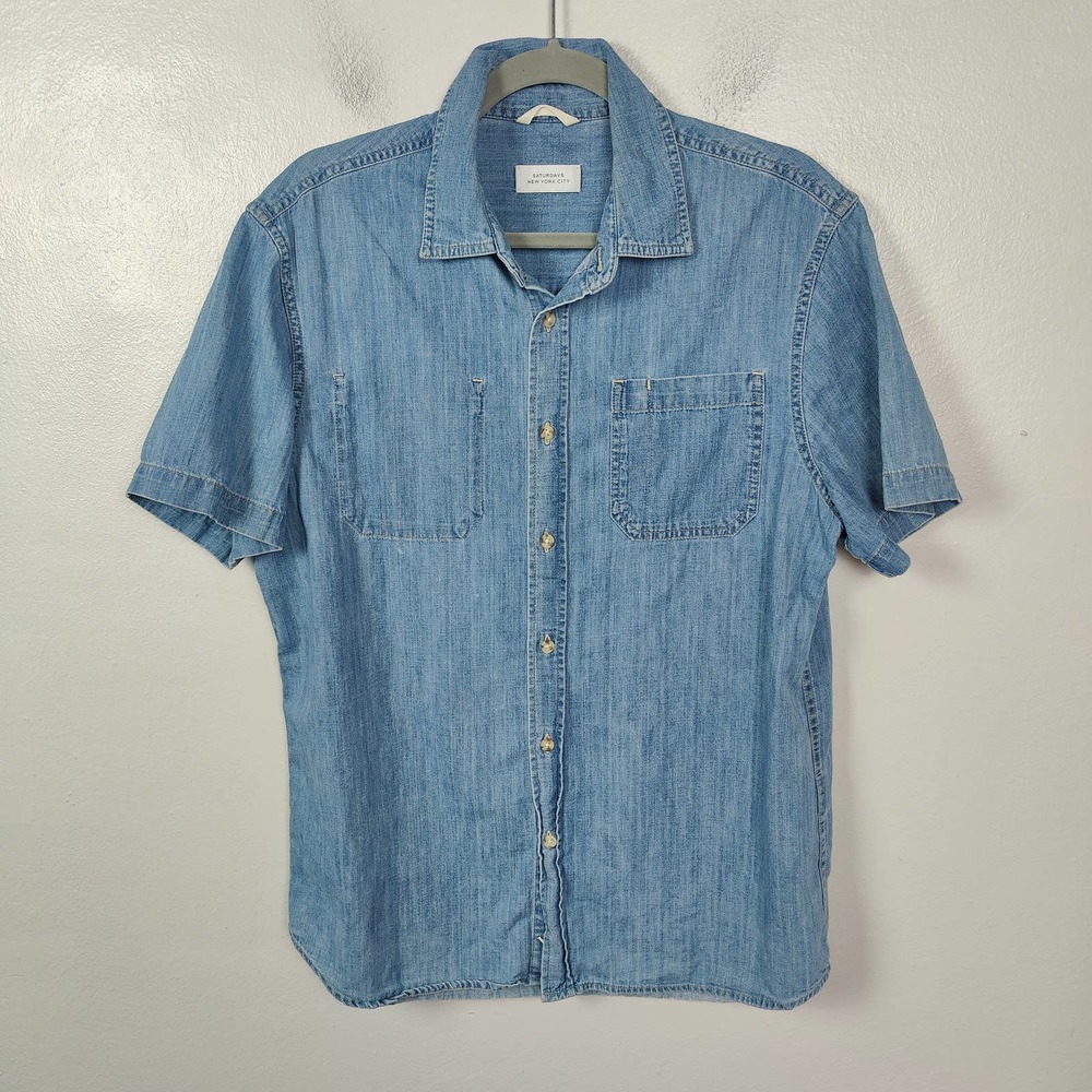 Saturdays New York City Chambray Button Up - Picture 1 of 6